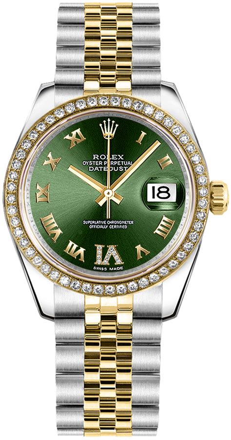 rolex datejust grün damen|Rolex lady Datejust.